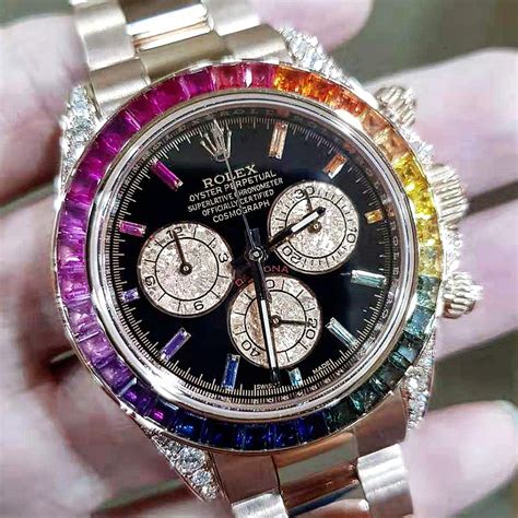 daytona rainbow rose gold|rolex daytona rainbow 2022 price.